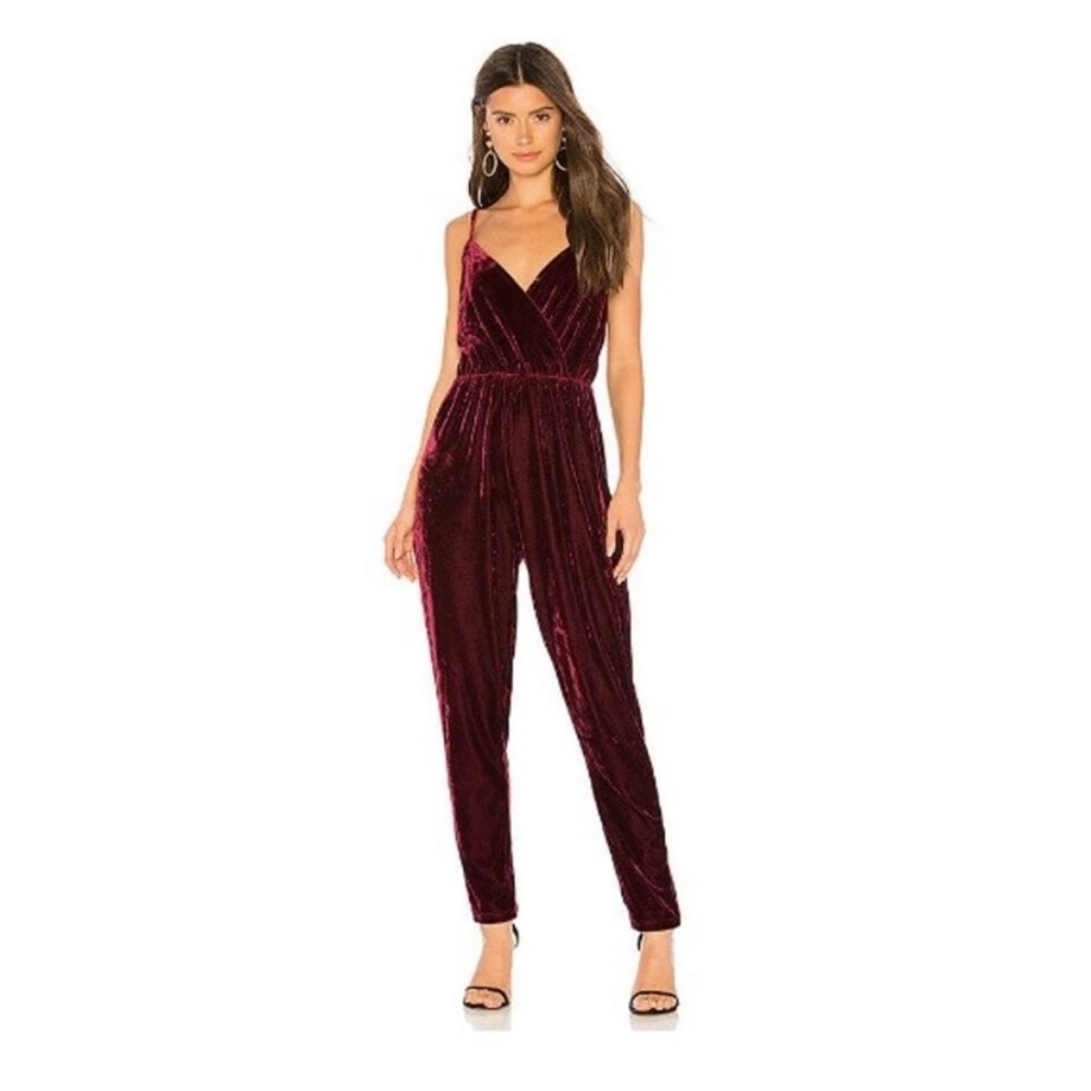 cupcakes and cashmere | Velvet Jumpsuit